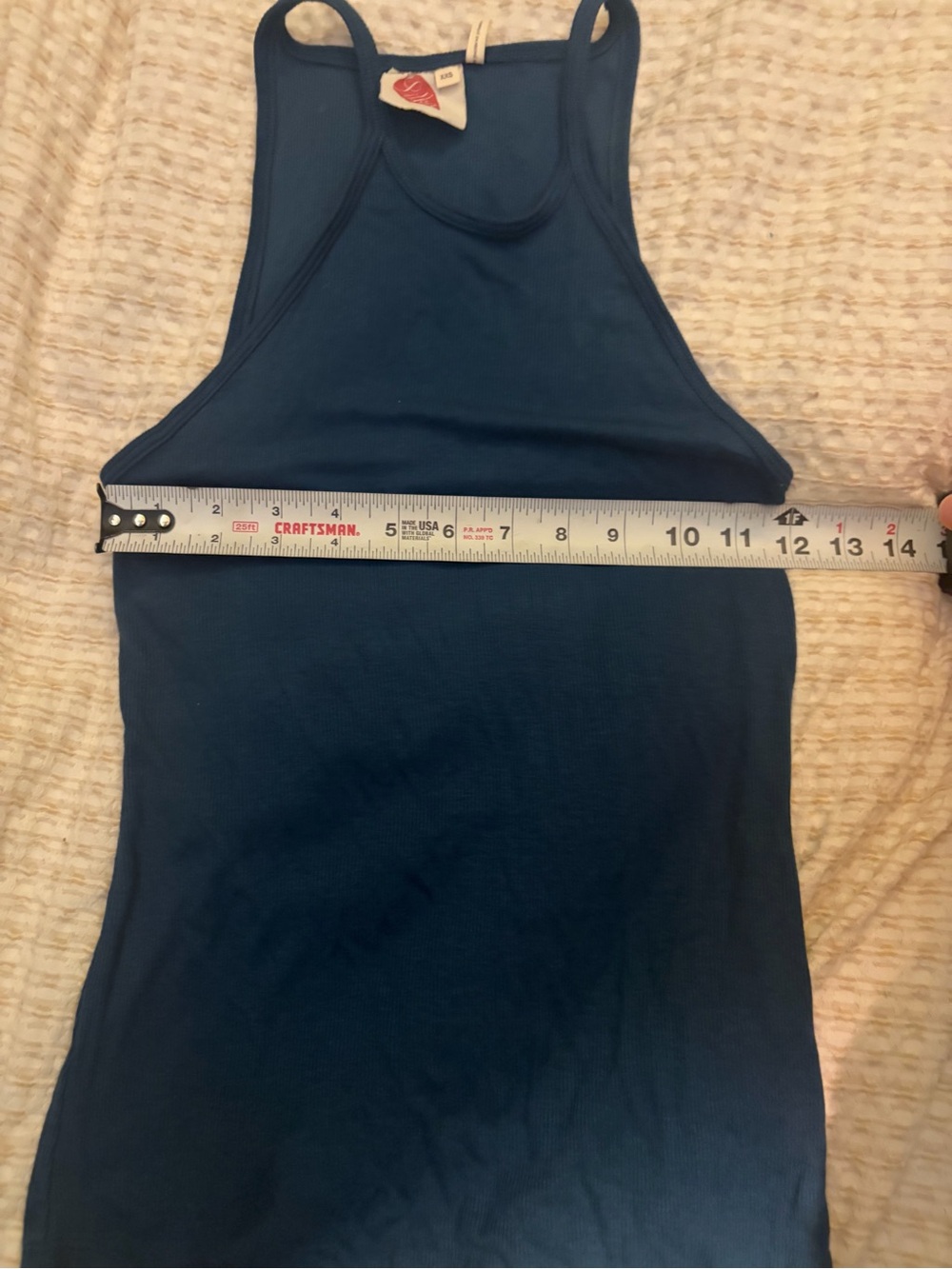 NWT Anthropologie Lilka Teal Ribbed High-Neck Tank Top - Picture 8 of 11